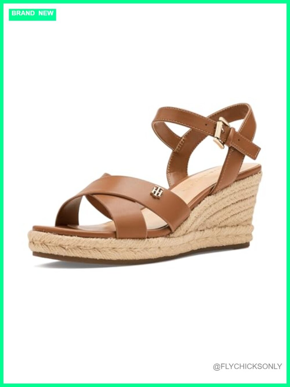 Tommy Hilfiger Genea Linen Wedge Sandals